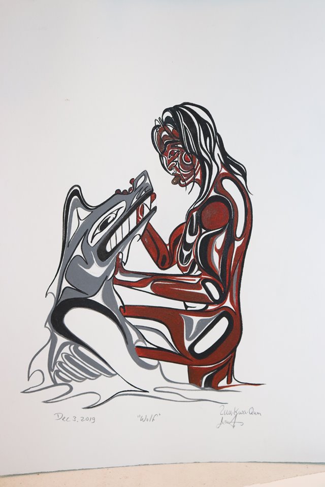 Swan Wolf with Man